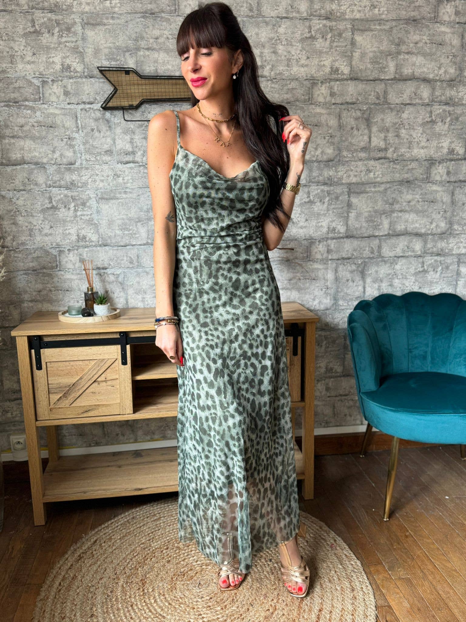 LORIANE - Vente Robe – femme - 6560L Robe longues imprimée taille unique 10