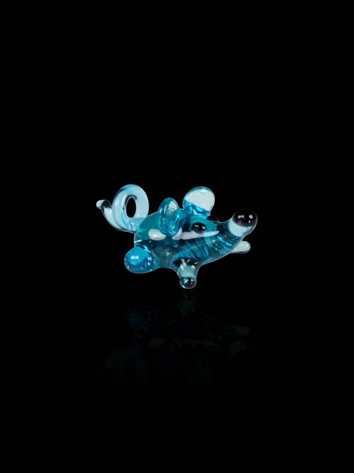 Figurine de souris, mini-collection en verre, fait main en Ukraine pour la vente par Glass by Iness