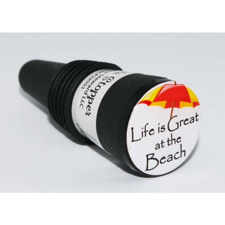 Das Leben ist großartig im Beach Flaschenverschluss für den Großhandel von The Wine Steward LLC