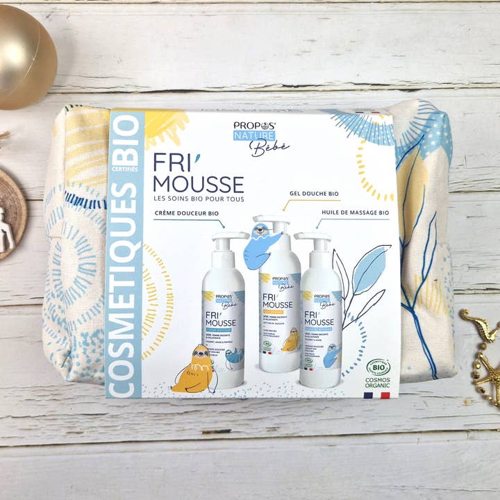 Fri'mousse Kit -3 Organic Baby Care - Christmas Birth for wholesale by Propos'Nature
