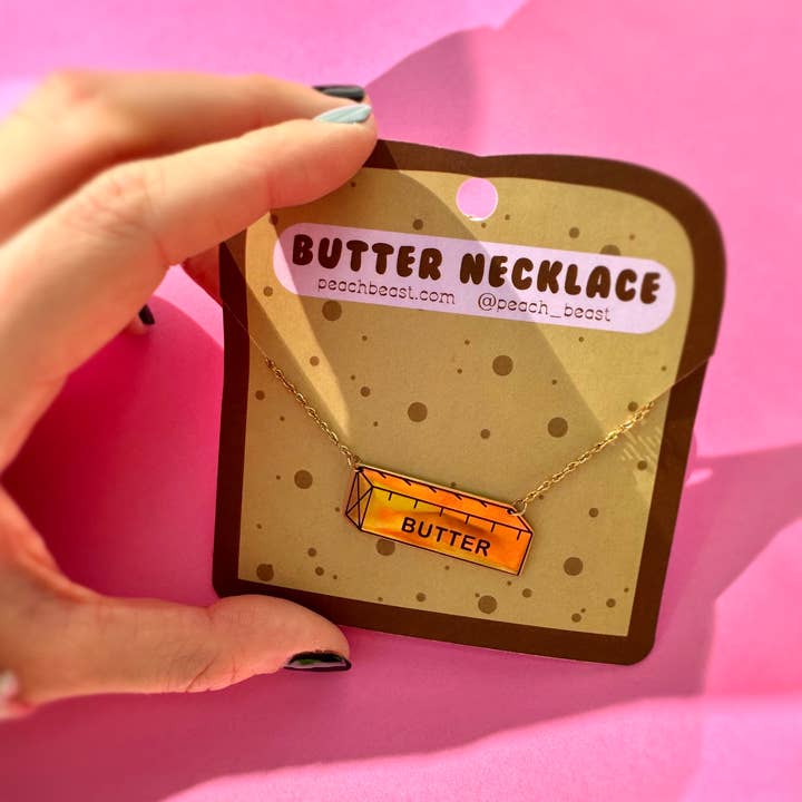 Peach Beast - Wholesale Pendant/Charm Necklace - Butter Necklace