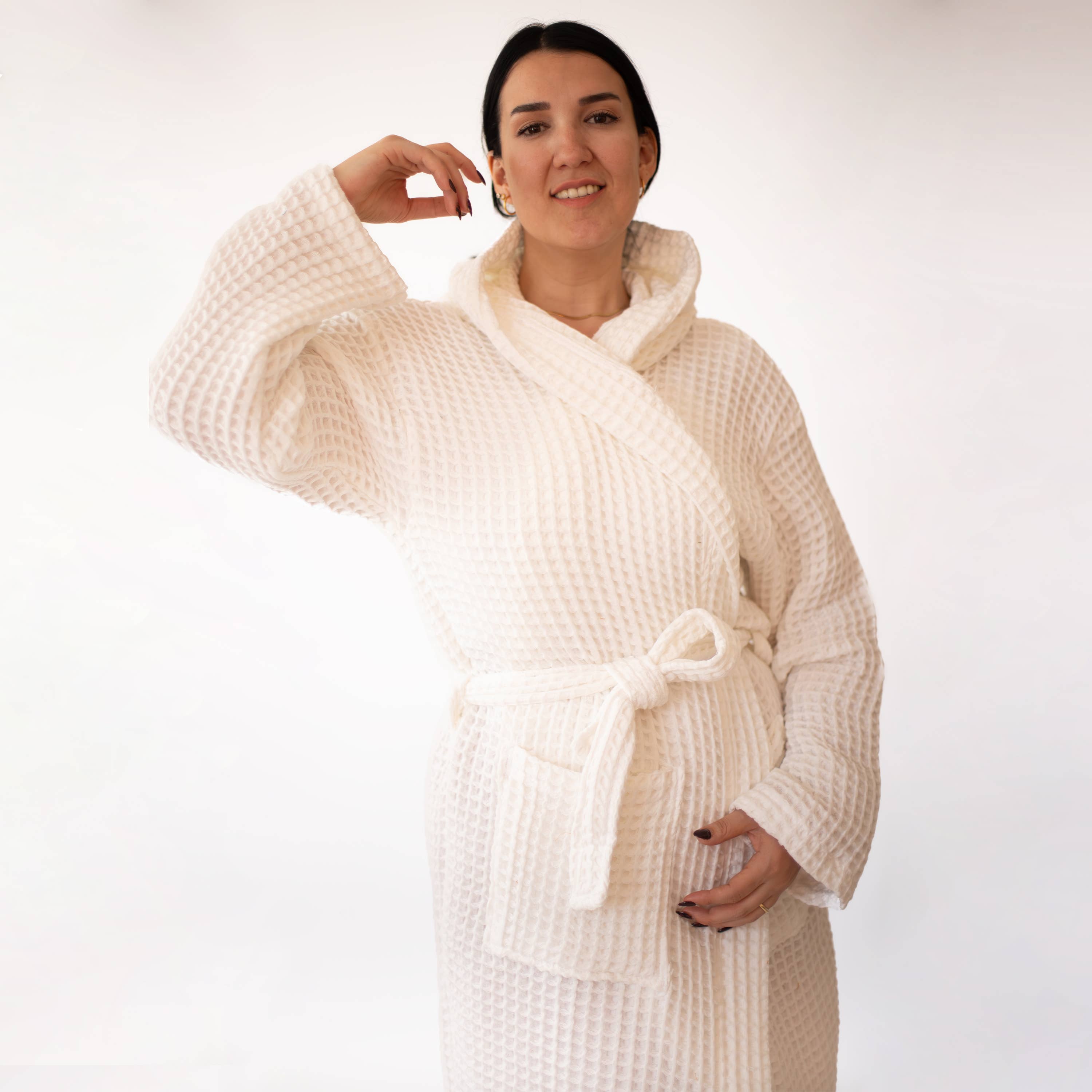 Vivamaison – Engroshandel Morgenkåbe - Unisex – Premium Vaflet Bomuld Badekåbe, Unisex Spa Komfort6