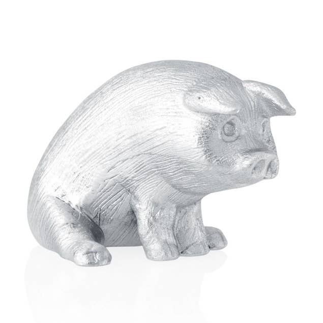 Pig Sculpture for wholesale by Amos Pewter