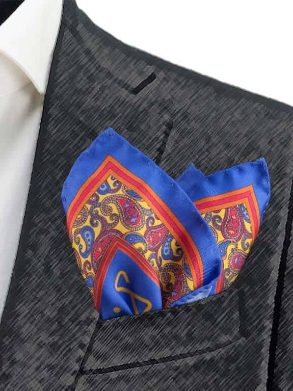 Lilla silke kobling taske med cashmere mønster for engroshandel hos Illogico