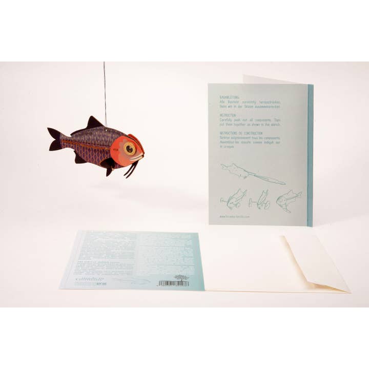 Formes Berlin GbR – wholesale Christmas decoration – Fish 3D deco greeting card3