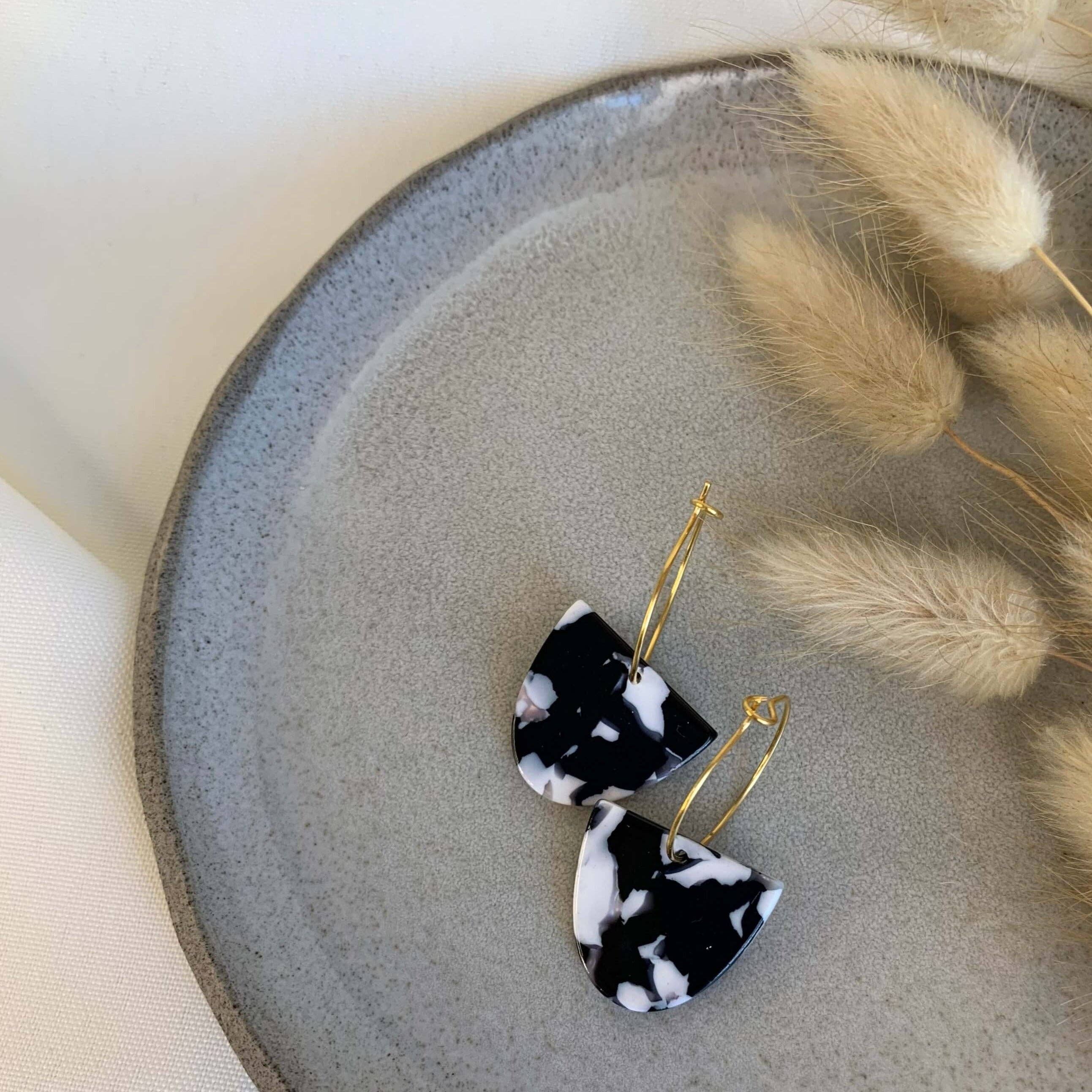 liebeundso - Wholesale Hoop Earrings - black & white Hoops0