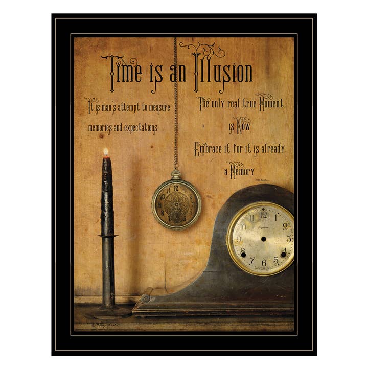 "Time is an Illusion" by Billy Jacobs, Ready to Hang Framed for wholesale by Trendy Decor 4U