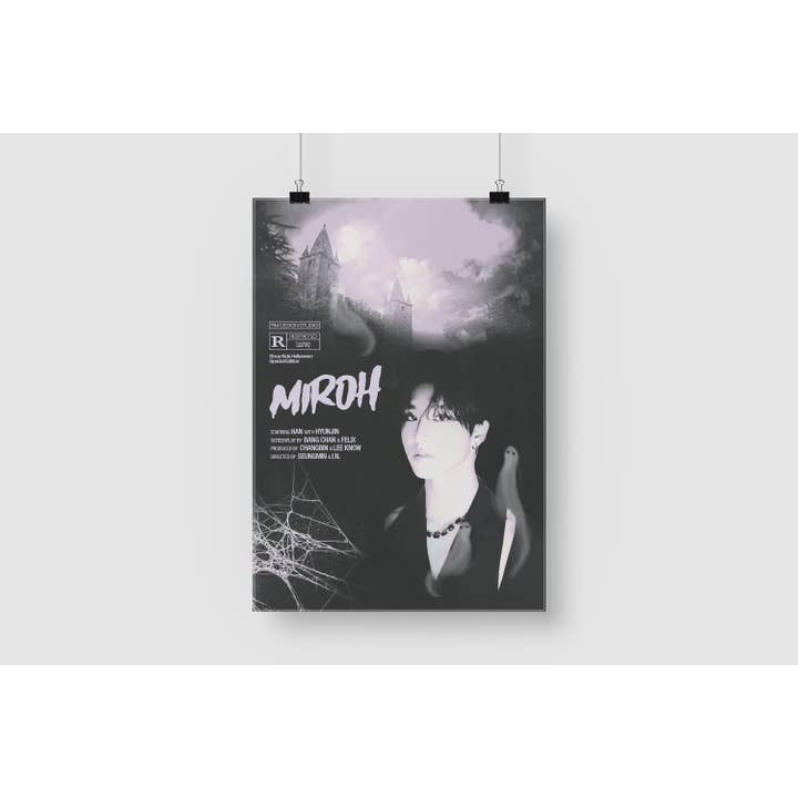 SKZ Han 'Miroh' Gyserfilm Halloween-inspireret kunsttryk for engroshandel hos RM Design Studio