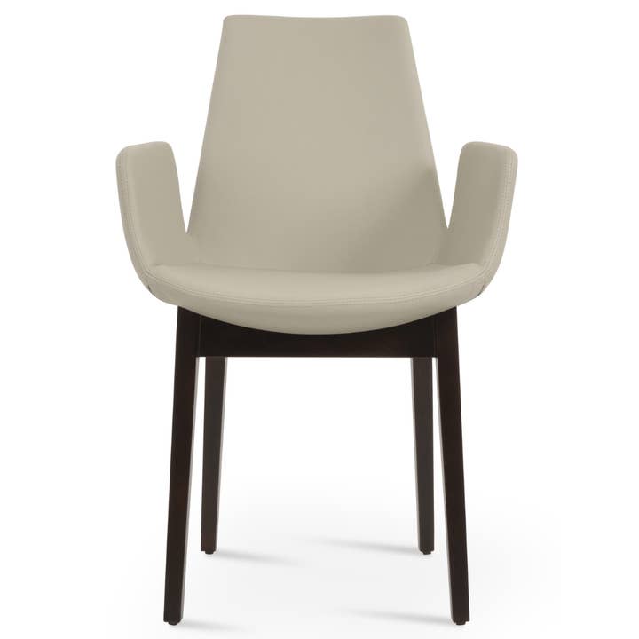 Your Bar Stools - Wholesale Chair - Leather Dining Chairs Eiffel Arm Cream