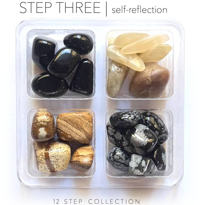 ÉTAPE 3 - Pierres de sobriété - Rox Box - ensemble de cristaux de récupération pour la vente par Crystal Grids