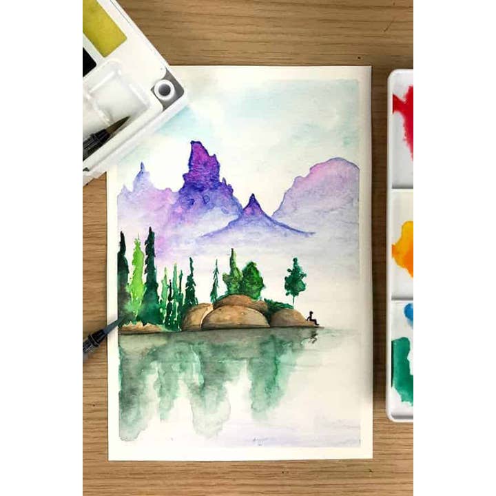 Chartpak, Inc. - Wholesale Watercolor Paint - Zieler Premium 24 Half Pan Watercolor Set with Brushes5