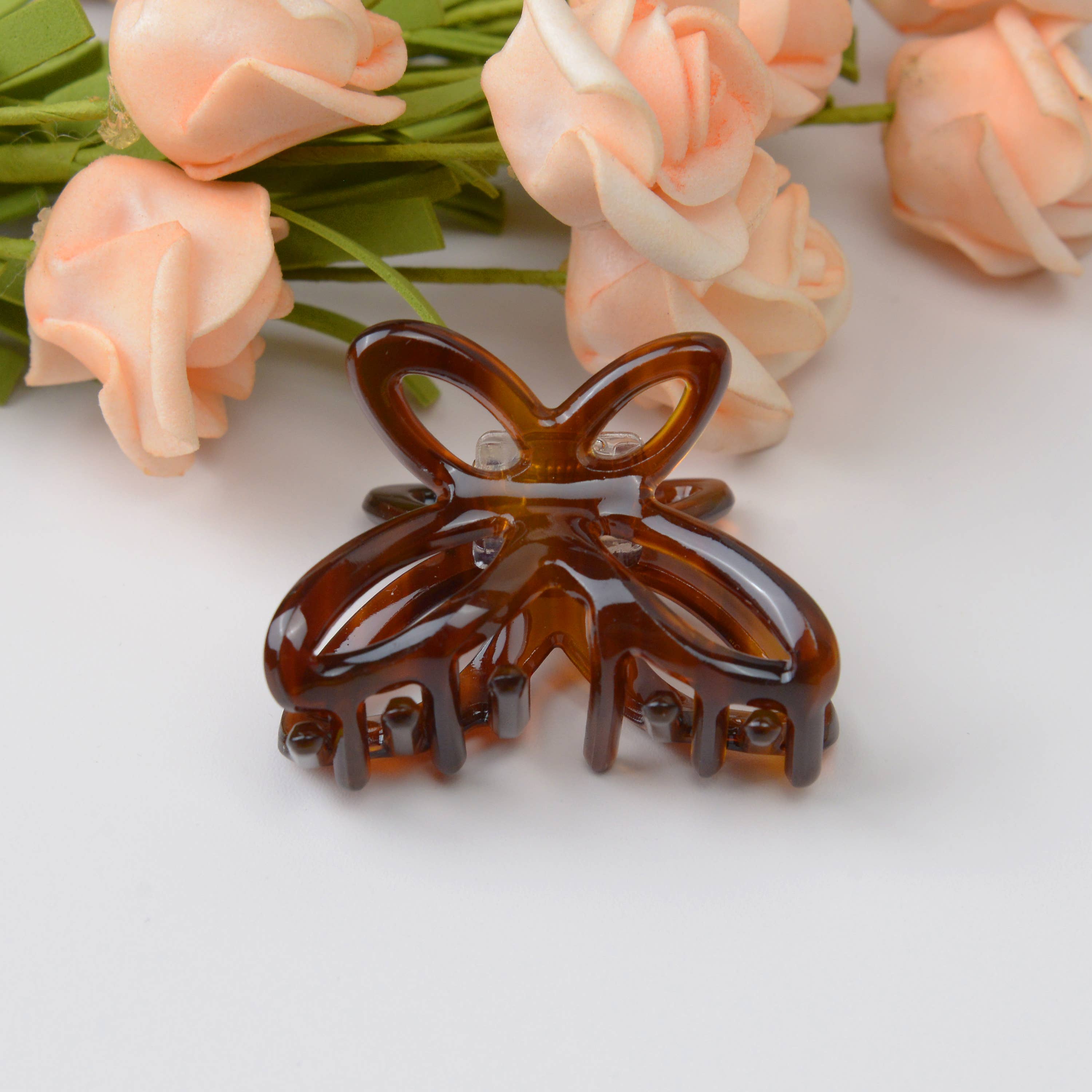 TheDivaSoap – wholesale Hårklämma - Dam – Ihålig fjäril hår klo klämma2