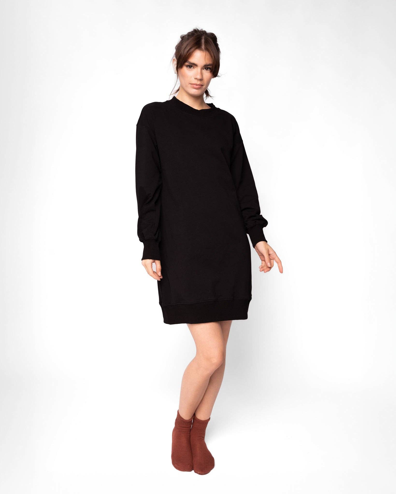 Recollection Brand - Wholesale Dress - Women's - Oversized Sweatshirt Dress9