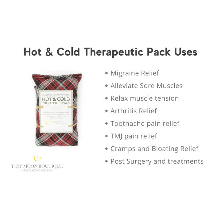 Tiny Moon Boutique - Wholesale Hot/Cold Compress - Hot and Cold Therapeutic Pack Red Plaid3