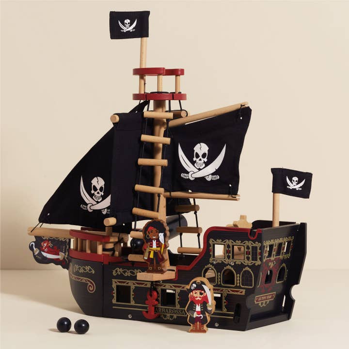 Le Toy Van, Inc. - Wholesale Toy Set - Kids - Barbarossa Pirate Ship & Characters