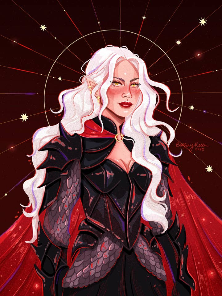 Manon *Gold Foil Print* for wholesale by Brittany Keller Art