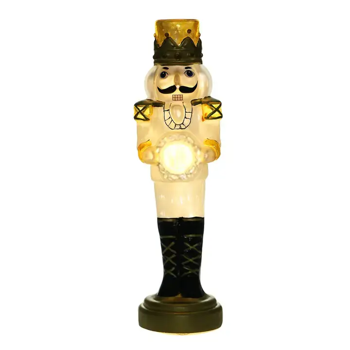 SINT - Wholesale Holiday Nutcracker - SINT Color Glass Lightup Nutcrackers Figurine Ornaments for 11