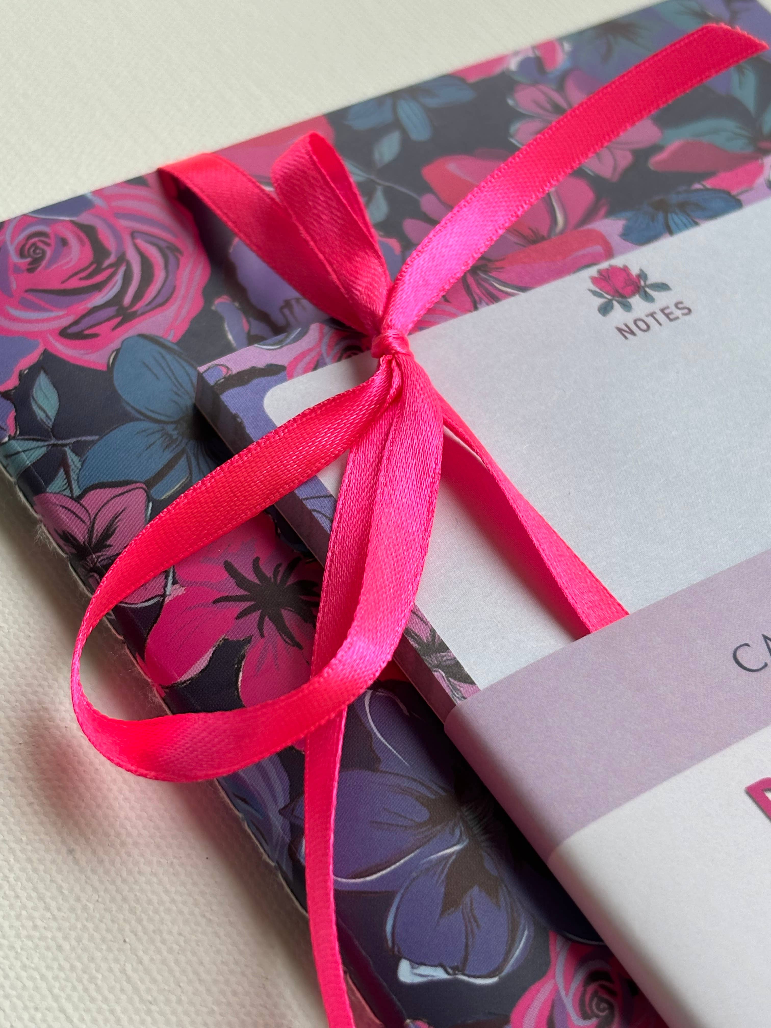 Camille’s Closet - Wholesale Stationery/Notecard Set - Rose Garden Stitched Notebook & Note Pad Set3