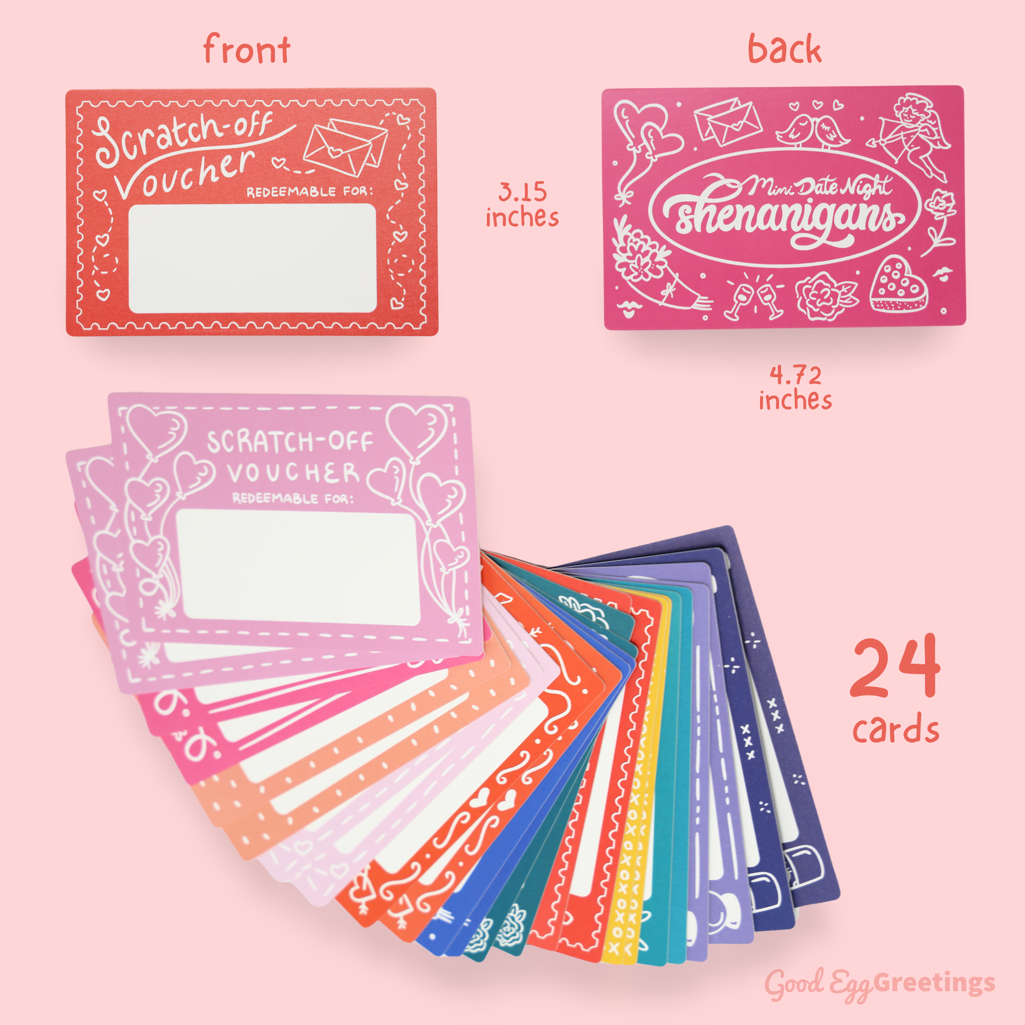 Sleazy Greetings - Wholesale Gag Gift/Novelty Gift - Mini Date Night Shenanigans - Scratch-Off DIY Love Vouchers7