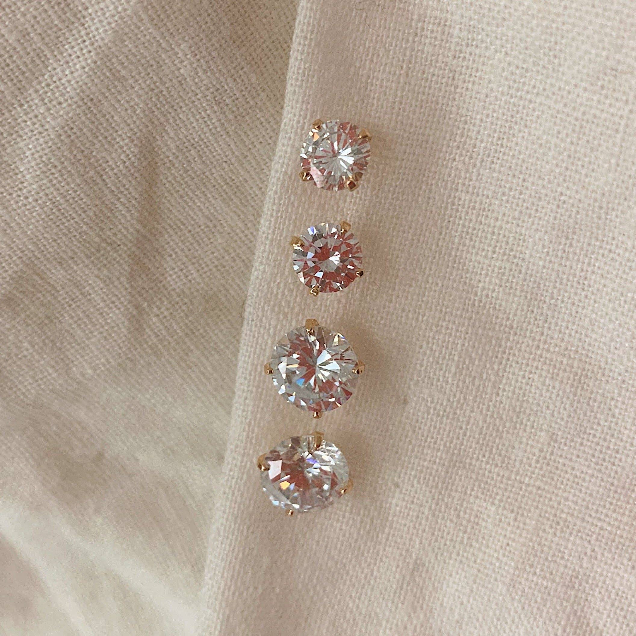 The Views & Co - Wholesale Stud/Post Earrings - Round Cz Studs6