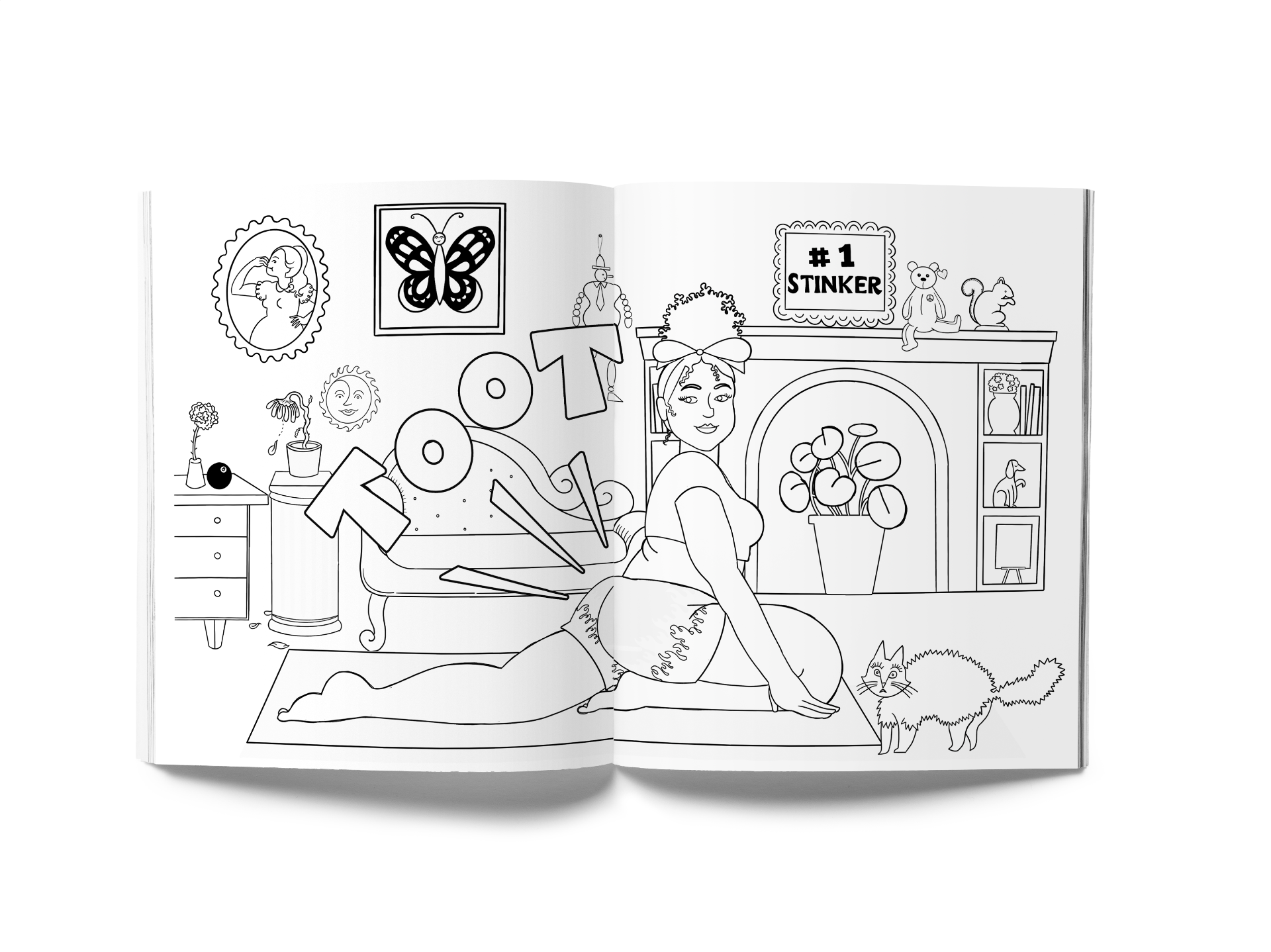 Sio Gallagher - Wholesale Coloring Book - Adult - Gross Girls coloring book2