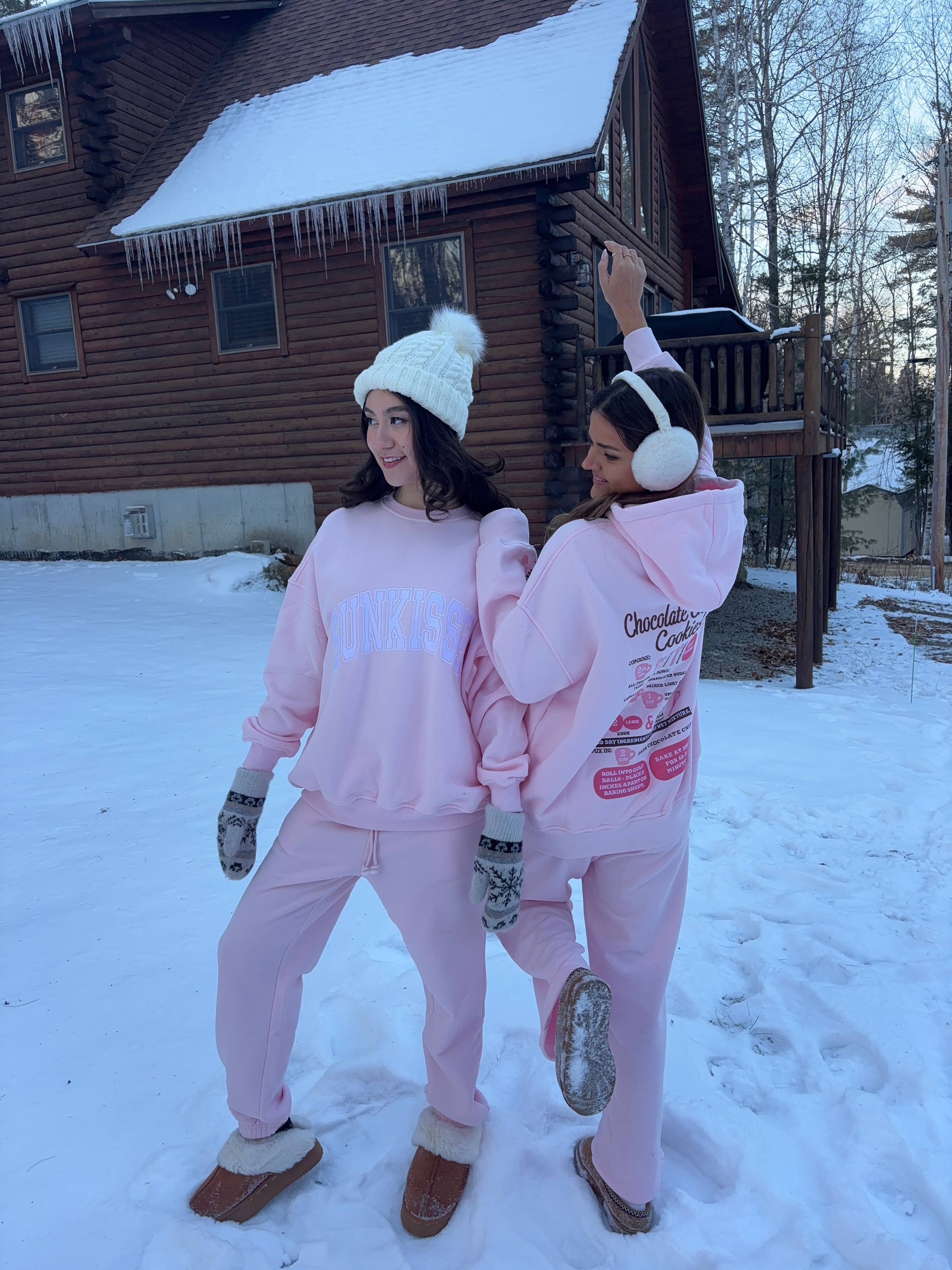 Light Pink Chocolate Chip Cookie Recipe Embroider Hoodie for wholesale on Faire9