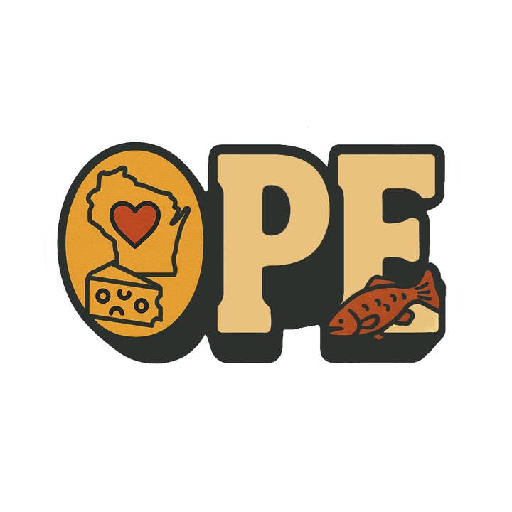 Adesivo in vinile OPE - Wisconsin per la vendita all'ingrosso da parte di AdventureUs