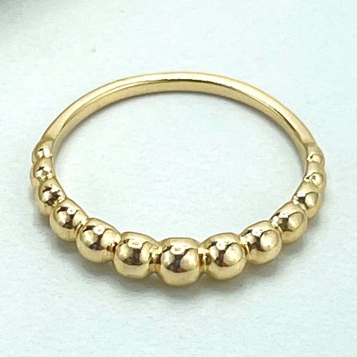 DIJU Jewelry - Wholesale Band/Stacked Ring - 18k Gold Filled Croissant Stackable Ring, Classic & Minimalist Ring, Wholesale Jewelry Making Supplies1