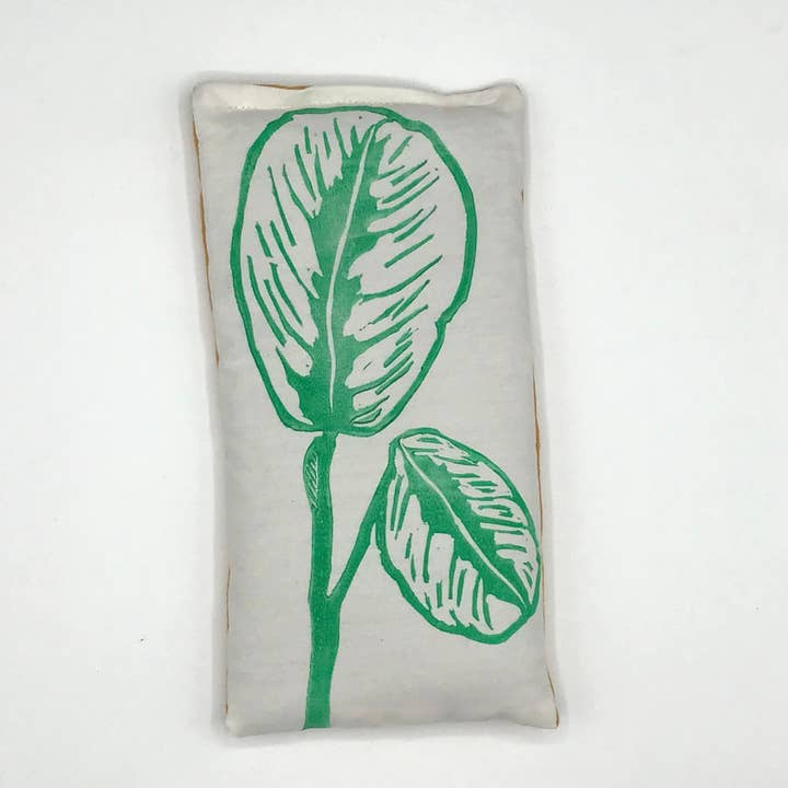 Almofada de alfazema impresso à mão com planta Calathea por atacado de Fastsoft Press