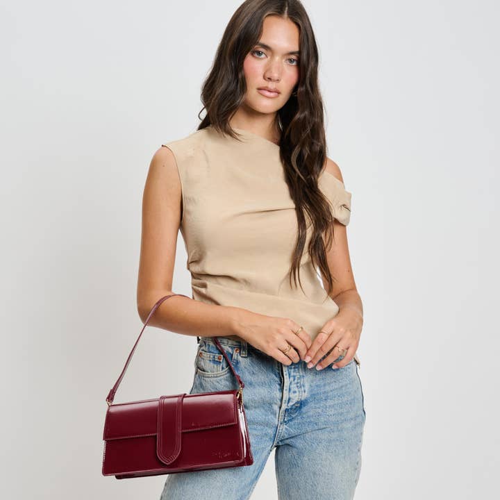 Moda Luxe - Wholesale Crossbody Bag - Women's - Violet - Patent Crossbody