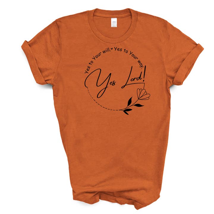 Love Ann Joy Apparel, LLC - Wholesale Screen Printed T-Shirt - Women's - Yes Lord! Bible Verse Christian T-Shirt