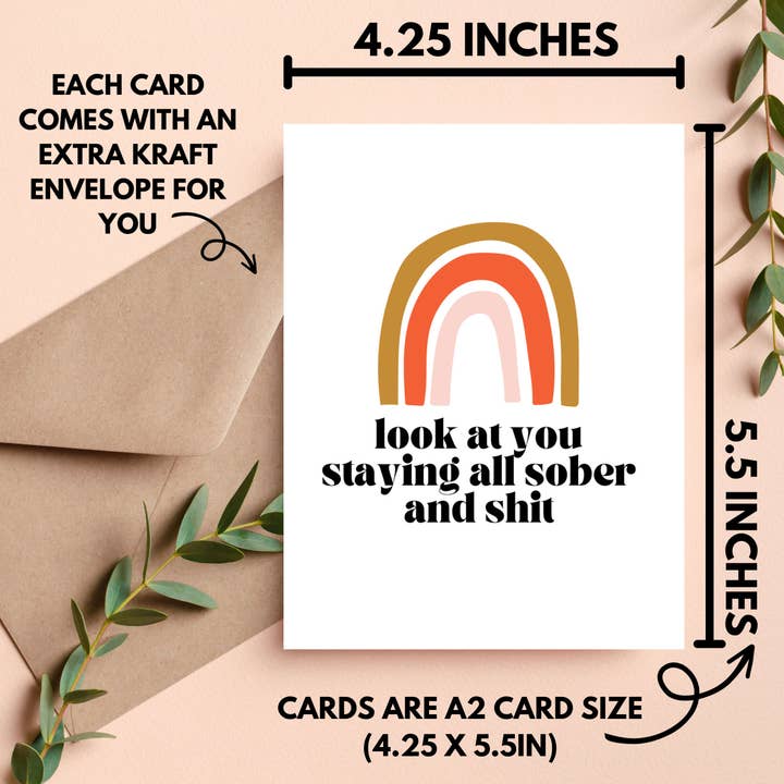 As Told By Ellie - Wholesale Congratulations Card - Funny Sober Gift, Sobriety Cards, AA Recovery Gifts