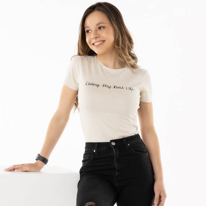 Living my Best Life Women's T-Shirt for wholesale by Twisted Saint