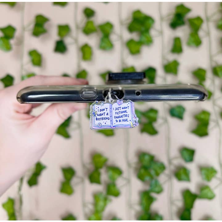 Kindle Charm, Fictional Character Bookish E-Reader Dust Plug for wholesale by Amberlin Studio