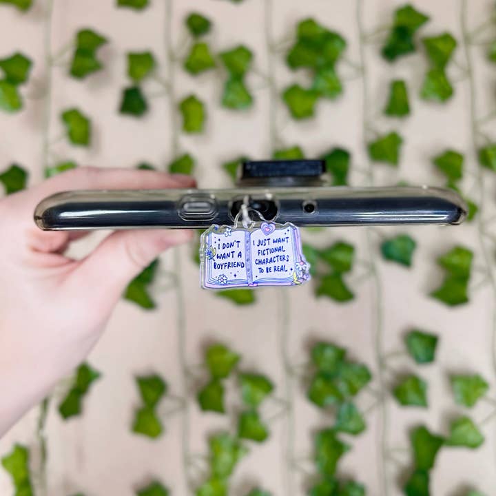 Kindle Charm, Fictional Character Bookish E-Reader Dust Plug for wholesale by Amberlin Studio