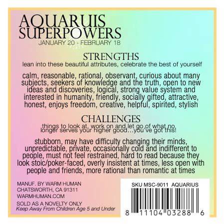 warm human - Vendita all'ingrosso Attrezzatura per meditazione - SUPERPOTERI ACQUARIO2