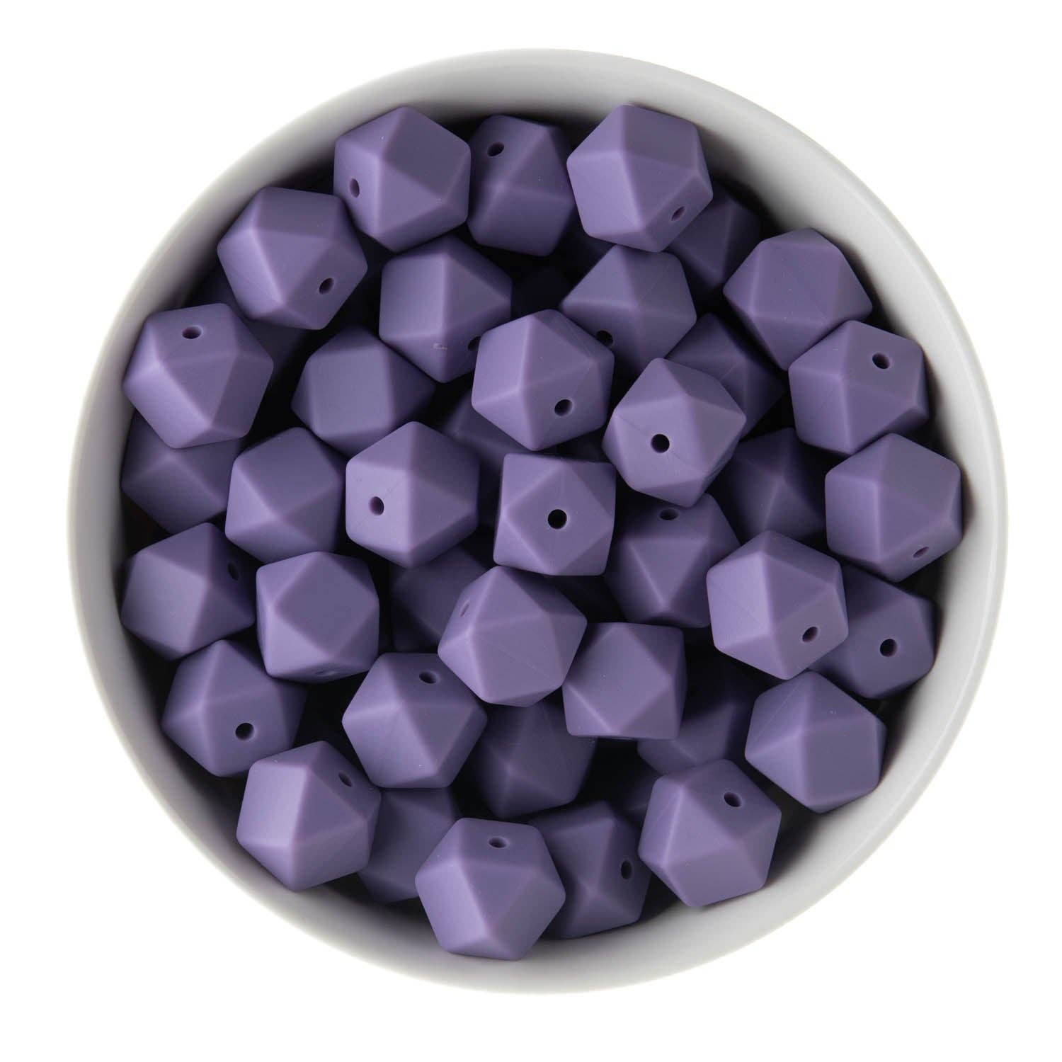 Cara & Co Silicone Craft Supply – wholesale Beads – 14mm Hexagon Silicone Beads0