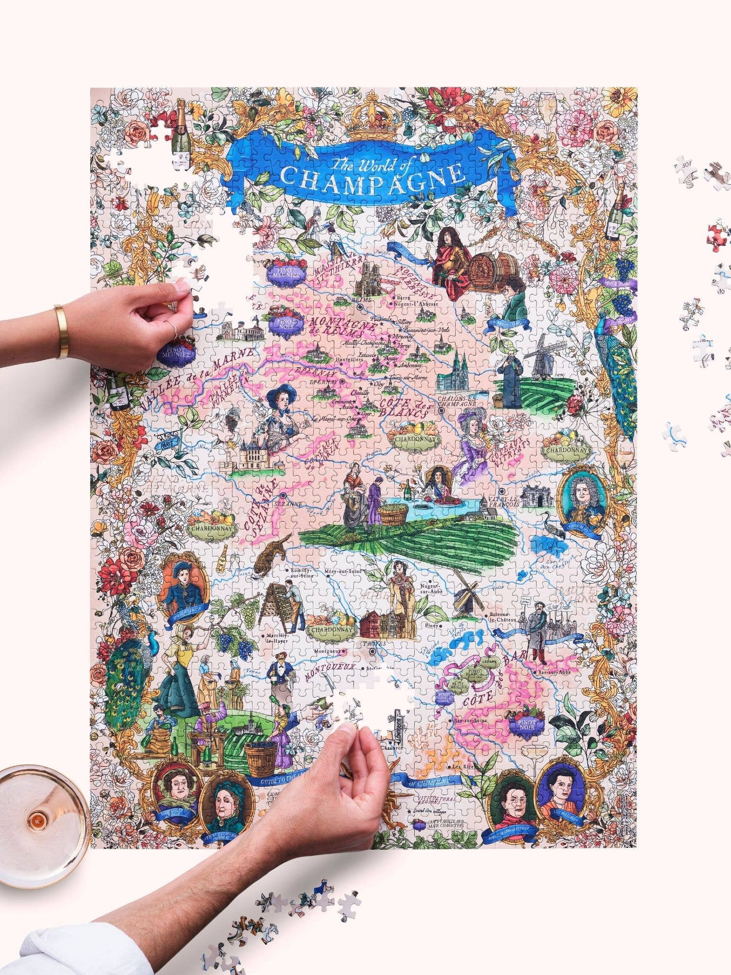 Water & Wines – wholesale Puzzle – Adult – Wine Puzzle - Champagne6