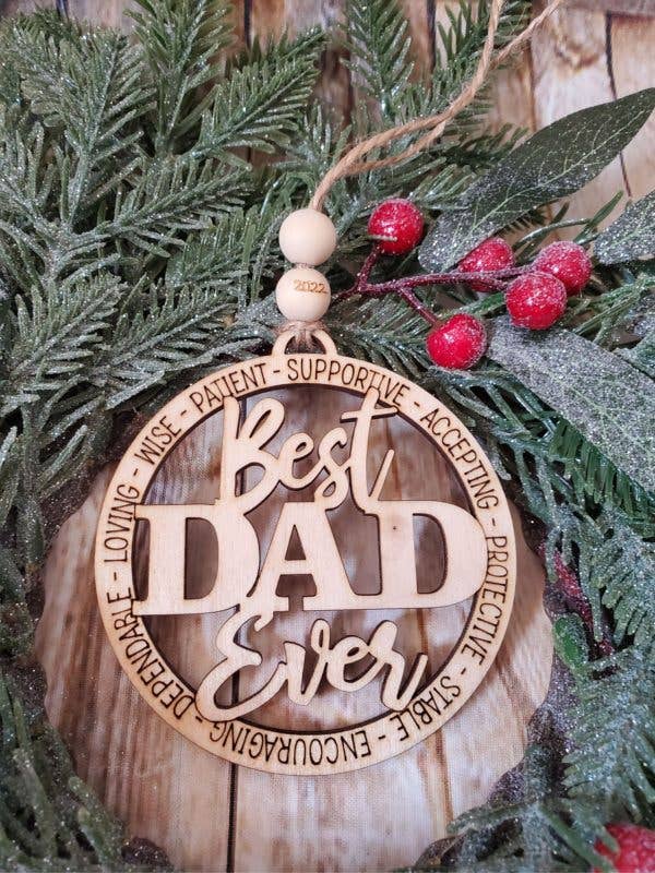 Best Dad Ever Charm / Ornament for wholesale by Heart n Sol