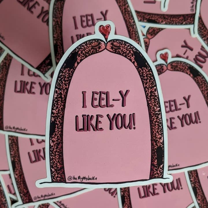 The Mighty Jackie - Wholesale Sticker - I Eely Like You Stickers0