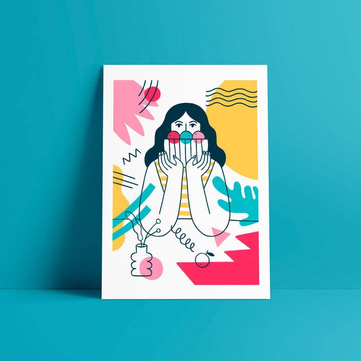 Ana Seixas - Wholesale Kunstprint - Fruitmand//A4 digitale print1