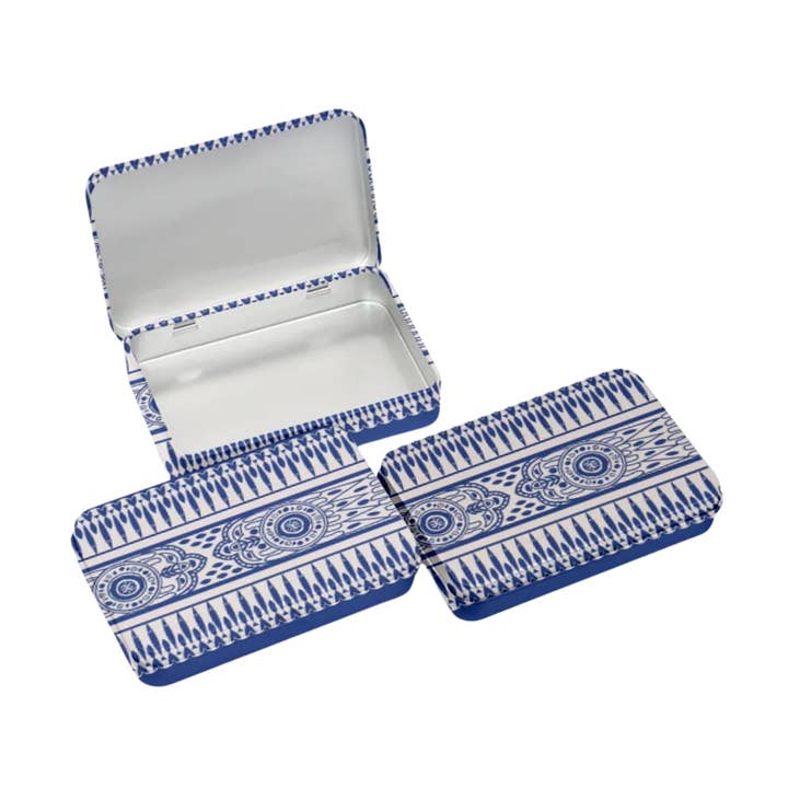 Tid Bit Tin - Patterned for wholesale by Le Stitch Needlepoint