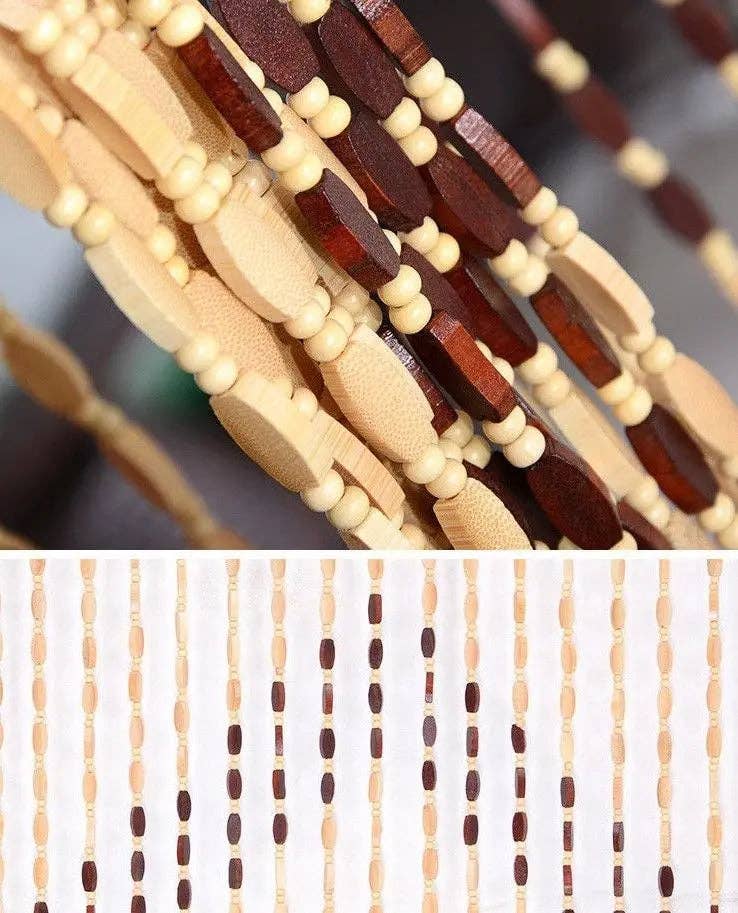 everythingbamboo - Wholesale Curtain - Bamboo Wooden Door Curtain Blinds Beads Curtain Fly Bug Screen Nice Decoration Room Divider BCB073