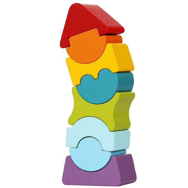 Wood Flexible Tower Toy LD-8 | Building Set | Wooden Toy for wholesale by Wooden Toys