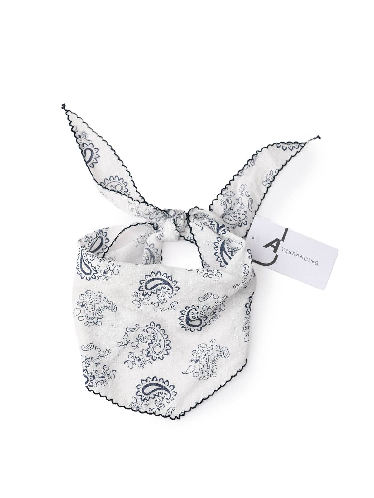 Funkyrel® Atzbranding Limited – Großhandel Schal – Damen – Scarvii - Dreieckstuch mit Paisleymuster und Spitzenrand7