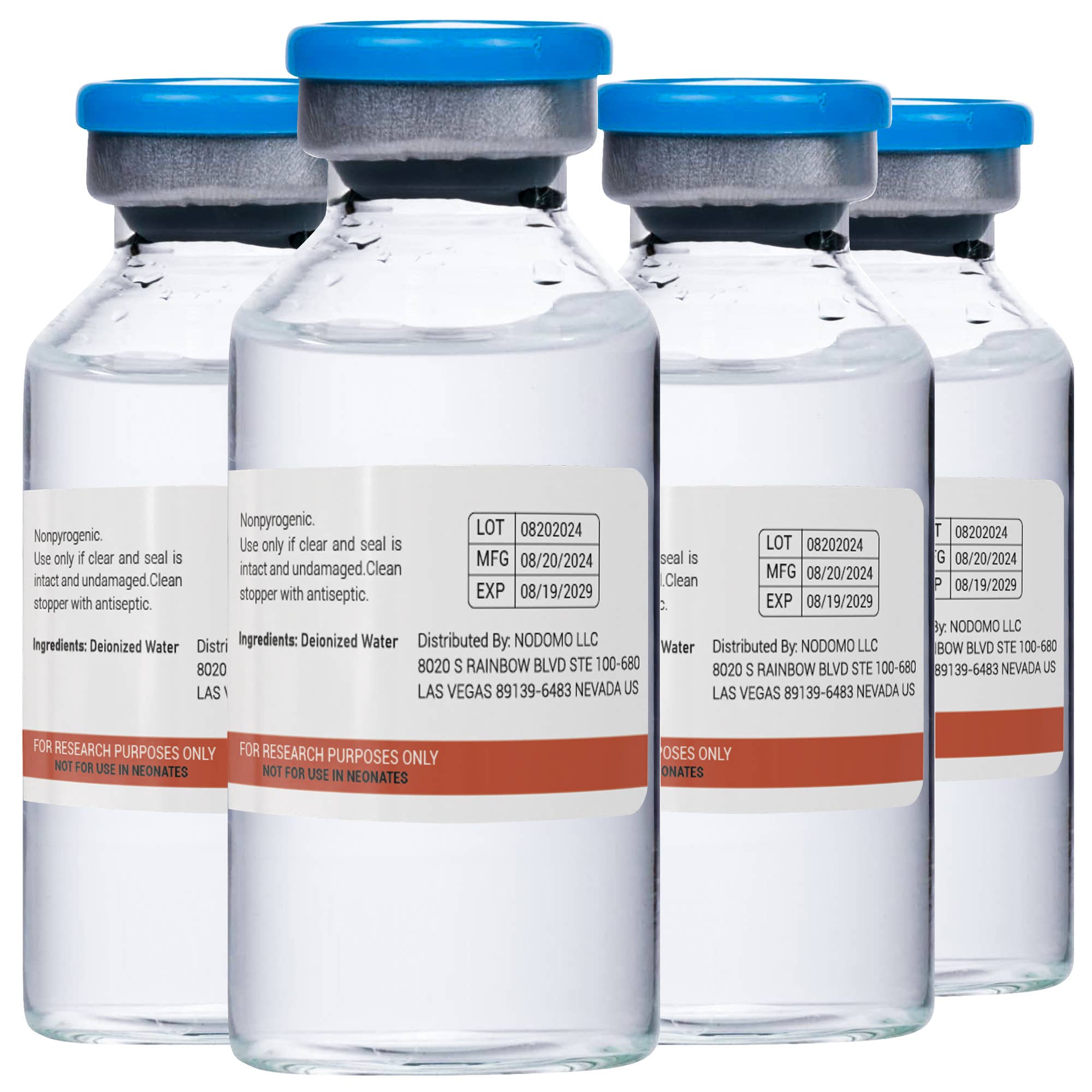 HARMONIFY - Wholesale Oral Supplement/Vitamin - Bacteriostatic Water Reconstitution Solution 4-Pack, 30 ml1