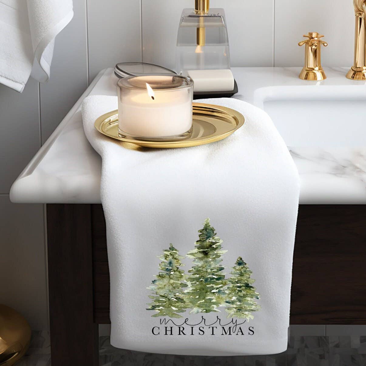 Fernville Creations - Wholesale Hand Towel - Christmas Tree Holiday Hand Towel & Bath/Kitchen Decor6