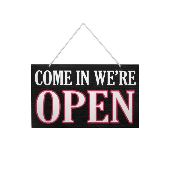 JennyGems - Wholesale Sign - Come In We're Open Sorry We're Closed™ Wooden Sign5