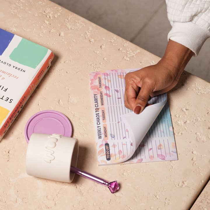 Weekly Chaos to Clarity Planner Notepad for wholesale by Love Laugh and Gather Together