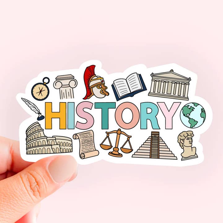 History Subject Sticker & Magnet for wholesale by ChelsCreatesCo
